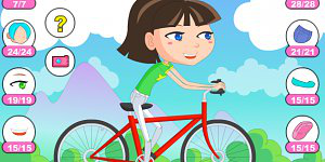 Hra - Dievča na bicykli