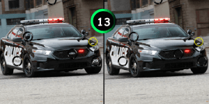 Police Car 7 Differences