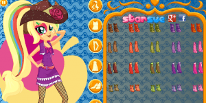 Hra - My Little Pony Rainbow Rocks Applejack Dress Up